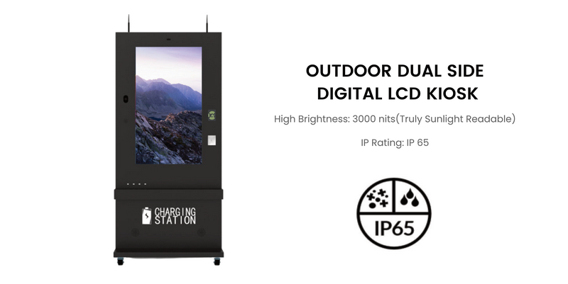 ev charging pole outdoor poster screen display4
